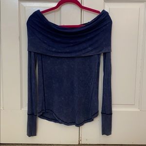 Free People Off the shoulder long sleeve top